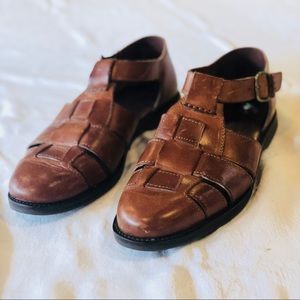 leather fisherman sandals